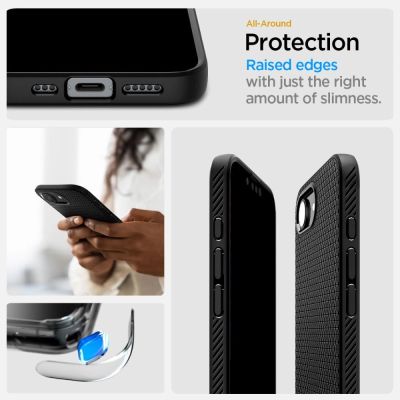 15. Etui Spigen Liquid Air Mag MagSafe na iPhone 16e / 17e - czarny mat