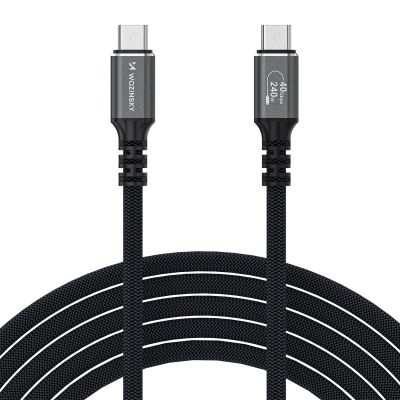 2. Kabel Wozinsky WPS-UY42S USB-C USB4 40Gb/s 240W 2m 4K - czarny
