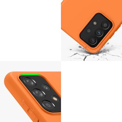 3. Silicone Case elastyczne silikonowe etui pokrowiec Samsung Galaxy A22 4G czerwony