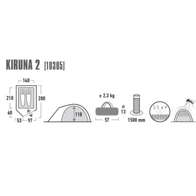 6. Namiot High Peak Kiruna 2 10305