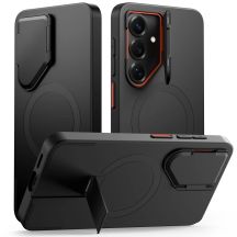 Etui Tech-Protect Kevlar Aura MagSafe na Samsung Galaxy S26 - czarno-pomarańczowe