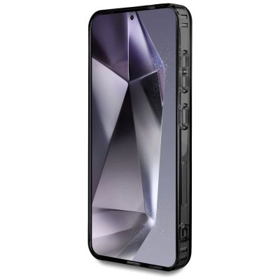 5. Etui AMG Transparent Rhombs MagSafe na Samsung Galaxy S25 - czarne