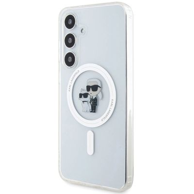 2. Etui Karl Lagerfeld IML Karl&Choupette MagSafe na Samsung Galaxy S24 - przezroczyste