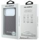 8. Etui Karl Lagerfeld Grained Allover Logo Metal Elongated MagSafe na iPhone 17 Pro / 18 Pro Max - burgundowe