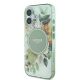 2. Etui Guess IML Flower & Tonal Circle MagSafe na iPhone 16 Plus - zielone