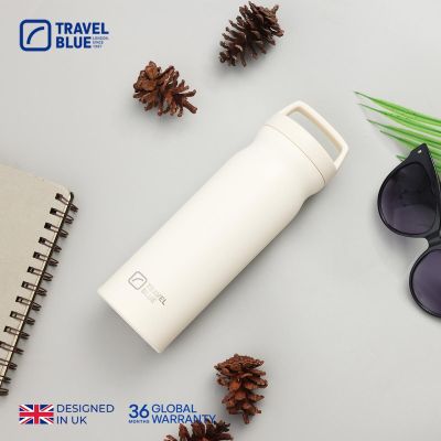 4. TRAVEL BLUE BUTELKA TERMICZNA KREMOWA