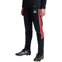 Spodnie dla dzieci adidas Tiro 26 League Slim czarno-czerwone JY7115