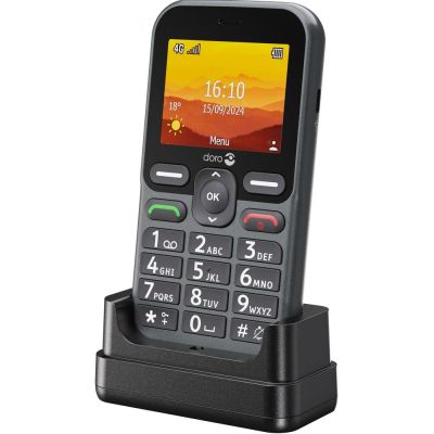 6. Doro Leva L10 6,1 cm (2.4") 120,7 g Czarny Telefon funkcjonalny