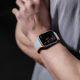 6. Magnetyczny pasek Apple Watch SE, 9, 8, 7, 6, 5, 4, 3, 2, 1 (41, 40, 38 mm) Dux Ducis Strap (LD Version) - szaro-pomarańczowy