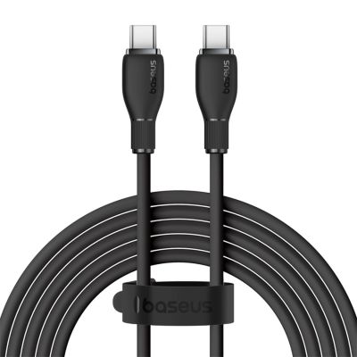 Kabel Baseus Pudding Series USB-C - USB-C 100W 1,2m - czarny