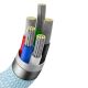 7. Kabel Baseus CAJY001303 Lightning - USB-C PD 20W 480Mb/s 1,2m - niebieski