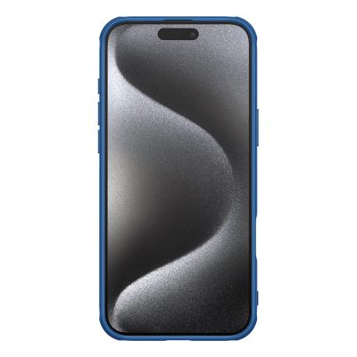 4. Etui Nillkin Super Frosted Shield Pro na iPhone 16 Pro - niebieskie