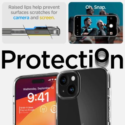 11. Etui Spigen Liquid Crystal na iPhone 15 Plus - przezroczyste