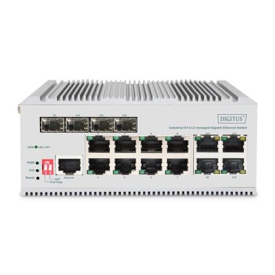 3. Przemysłowy przełącznik Ethernet 8+4 L2 zarządzalny