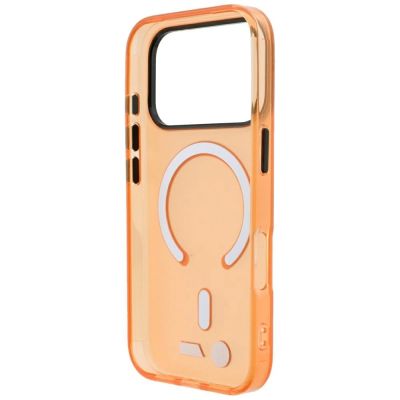 7. Etui BMW M IML Frosted Metal Logo & Trims MagSafe na iPhone 17 Pro Max / 18 Pro Max - pomarańczowe