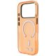 7. Etui BMW M IML Frosted Metal Logo & Trims MagSafe na iPhone 17 Pro Max / 18 Pro Max - pomarańczowe