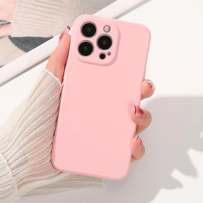9. Silicone case etui Samsung Galaxy A14 5G / Galaxy A14 silikonowy pokrowiec beżowe