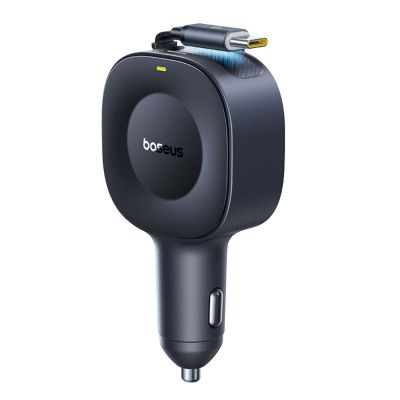 3. Ładowarka samochodowa Baseus PrimeTrip VR2 30W ze zwijanym kablem USB-C - czarna