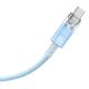 3. Kabel Baseus Explorer 100W USB-C - USB-C z inteligentnym czujnikiem temperatury 1m - niebieski