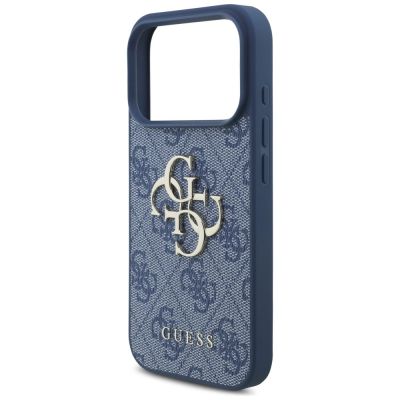 6. Etui Guess 4G Big Logo na iPhone 17 Pro / 18 Pro - niebieskie