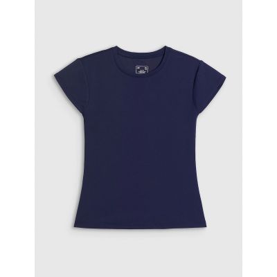 5. T-shirt slim gładki damski 4F 4FRSS26TTSHF4520-31S