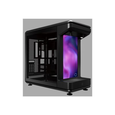 2. Cooler Master MasterFrame 360 STAGE LCD Full Tower Czarny, Przezroczysty