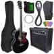 12. V-TONE EAG SET BK gitara elektroakus. + wzmacniacz