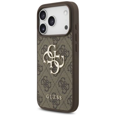 2. Etui Guess 4G Big Logo do iPhone 17 Pro - brązowe