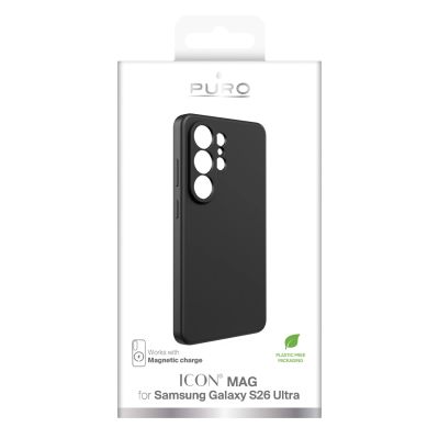 2. Etui ochronne Puro ICON MAG na Samsung Galaxy S26 Ultra silikonowe kompatybilne z MagSafe - czarne