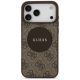 3. Etui Guess 4G Circle Classic Logo MagSafe na iPhone 17 Pro Max - brązowe