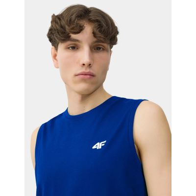 6. Koszulka bez rękawów tank top męski (ZESTAW KOSZULEK 3 SZT.) 4F 4FWSS26TSLEM362-90S