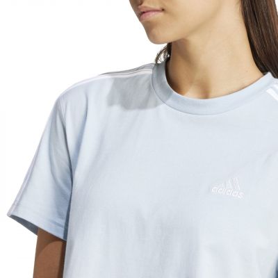 5. Koszulka adidas Essentials 3-Stripes Single Jersey Crop Top W IS1568