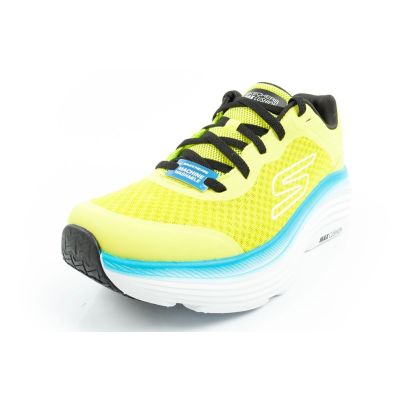 3. Skechers Max Cushioning buty męskie sportowe do biegania lekkie  limonkowe