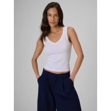 Top slim z prążkowanej dzianiny damsk 4F 4FRSS26TSLEF337-10S