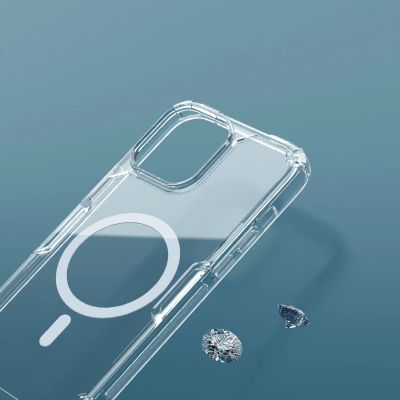 11. Nillkin Nature Pro Magnetic Case etui iPhone 14 Pro magnetyczny pokrowiec MagSafe niebieski