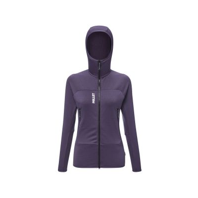7. Bluza damska MILLET Fusion Grid Hoodie W fioletowa