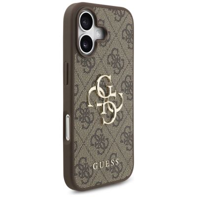 4. Etui Guess 4G Big Logo do iPhone 17 - brązowe