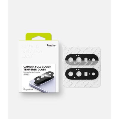 8. Osłona aparatu Ringke Camera Full Cover 2-Pack na Google Pixel 11 - czarna