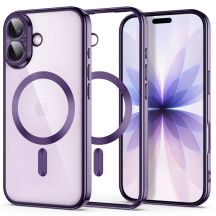 Etui Tech-Protect MagFlex na iPhone 17 - przezroczysto-fioletowe