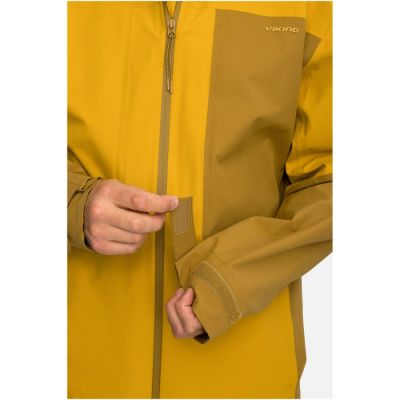 6. Kurtka męska VIKING Numani Man rozmiar M, brązowo-żółta