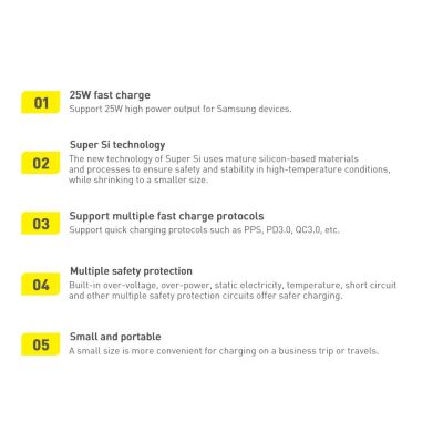 14. Baseus Super Si 1C szybka ładowarka USB Typ C 25W Power Delivery Quick Charge biały (CCSP020102)