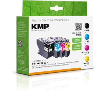 3. KMP 1537,4005 nabój z tuszem 4 szt. Zamiennik Czarny, Cyjan, Purpurowy, Żółty