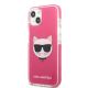 2. Etui Karl Lagerfeld Choupette Head na iPhone 13 mini - fuksjowy