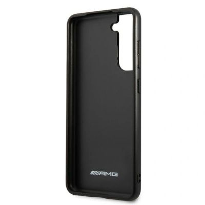 7. Etui AMG Leather Debossed Lines na Samsung Galaxy S21 FE - czarne