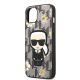6. Etui Karl Lagerfeld Flower Ikonik Karl na iPhone 13 mini - szare