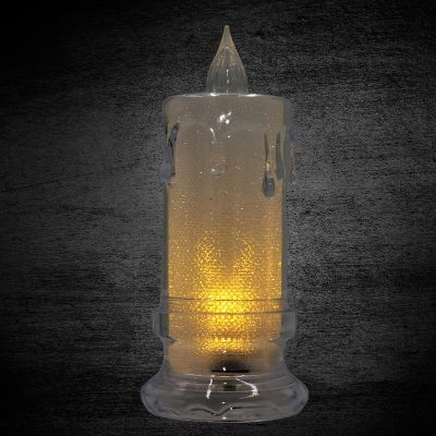 12. ŚWIECA DEKORACYJNA 5x11CM ZDOBIONA LED