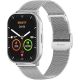 4. Smartwatch Gravity Srebrny Pasek + Bransoleta GT43-2