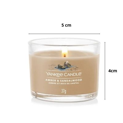 2. Świeca mini AMBER & SANDALWOOD YANKEE