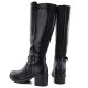 4. Kozaki damskie na obcasie czarne Potocki SZ12829