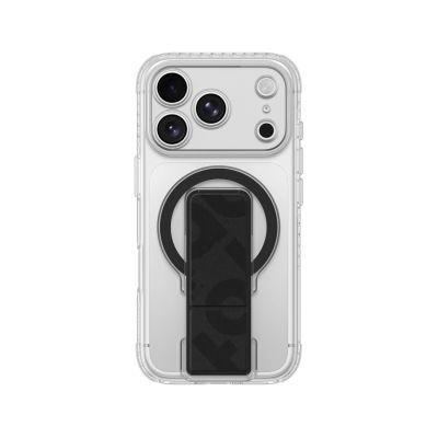 3. Etui AMAZINGTHING Titan Pro Lens Stand Set na iPhone 18 Pro Max z uchwytem magnetycznym i podstawką kompatybilne z MagSafe - przezroczyste